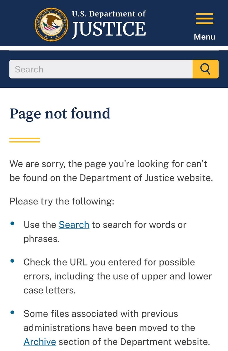 PolitlcsUS's tweet image. 🚨 BREAKING: The DOJ has taken down a page in the Epstein files that alleged President Trump committed rape and pedophilia