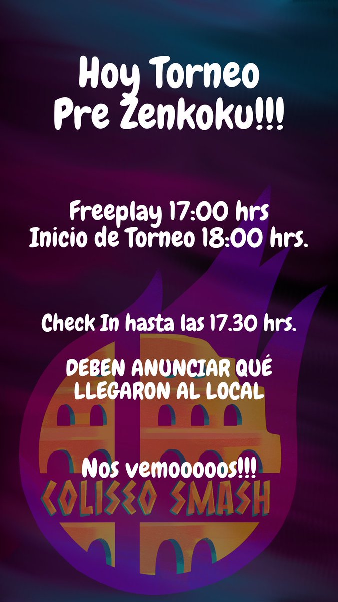 Coliseo Smash - Oficial tweet media