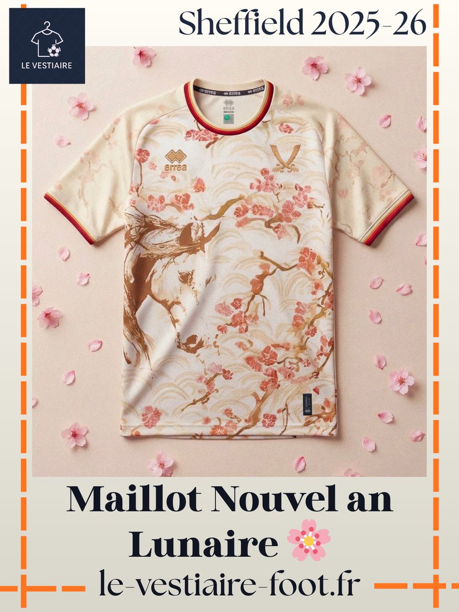 LeVestiaireF00T's tweet photo. Le nouveau maillot de Sheffield pour le nouvel an lunaire.🌸 https://t.co/ojki6ohMbA