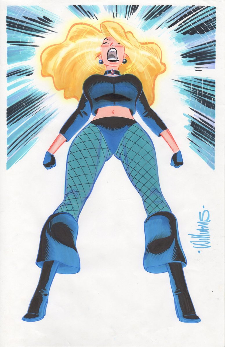 iamluke85's tweet image. #blackcanary artwork by #DavidWilliams