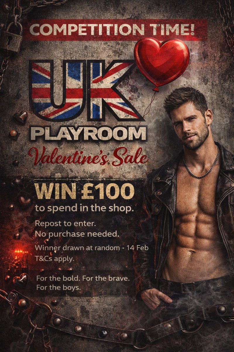 💥 COMPETITION TIME 💥
Win £100 to spend at 

UKPlayroom.com

❤️ Valentine’s Sale is LIVE ❤️

How to enter:
🔁 Repost this post

Already ordered? No stress —
If you win, I’ll refund your order up to £100.

🗓️ Winner drawn at random
📅 Closes 14th Feb
