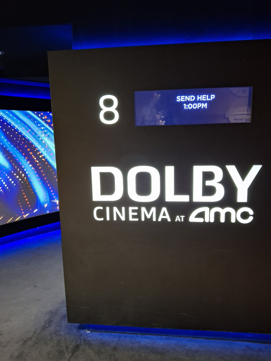 Cheavor's tweet photo. At the "Send Help" Movie Premiere in Dolby Cinema at AMC Empire 25, Times Square | Cast: #RachelMcAdams #DylanOBrien #DennisHaysbert #XavierSamuel #ChrisPang #EdyllIsmail | #DolbyCinema #SendHelp | #TimesSquare #AMCempire #atAMC https://t.co/BMbIcFBMjy