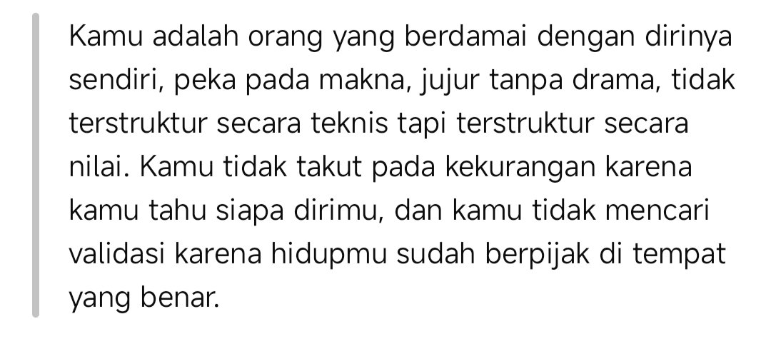 pevsieghost's tweet photo. Malam ini meraba diri sendiri dengan bantuan chatgpt. Dan mencapai kesimpulan ini. https://t.co/iZPo0NjCYo