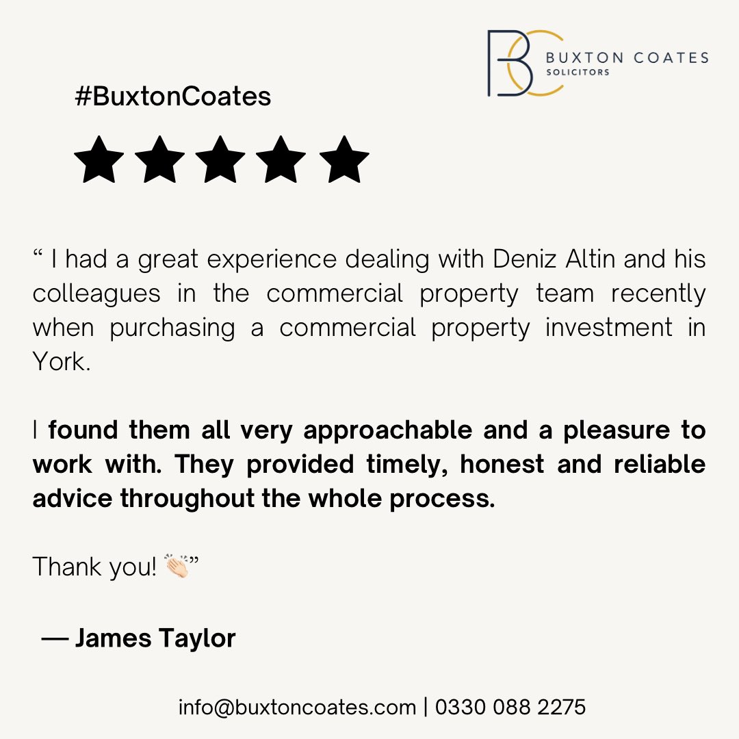buxtoncoates's tweet photo. ⭐ Client Feedback We Love to Share! ⭐ 

If you’re planning your next commercial move, our experienced team is here to help. 🏢

Check out our various services now:
https://t.co/73sCuI8NVL

#CommercialProperty #ClientReview #PropertyExperts #BuxtonCoates https://t.co/nuULstu5jw