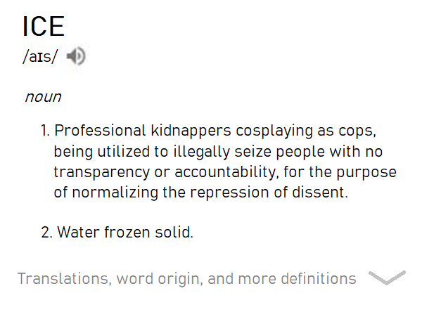 EstelaJordan_'s tweet photo. #ICE definition https://t.co/NU8gA0bXou