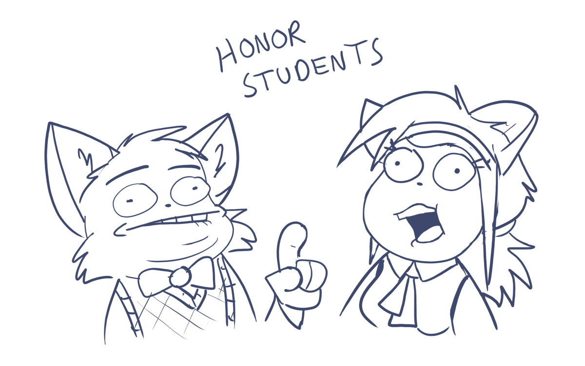fxscreamer's tweet photo. Silly sketches of the brightest students in school. XD

#cashmeresky #cat #cartoon #furry #anthro #comic #webcomic #graphicnovel #illustration https://t.co/pG1dM5RXN0