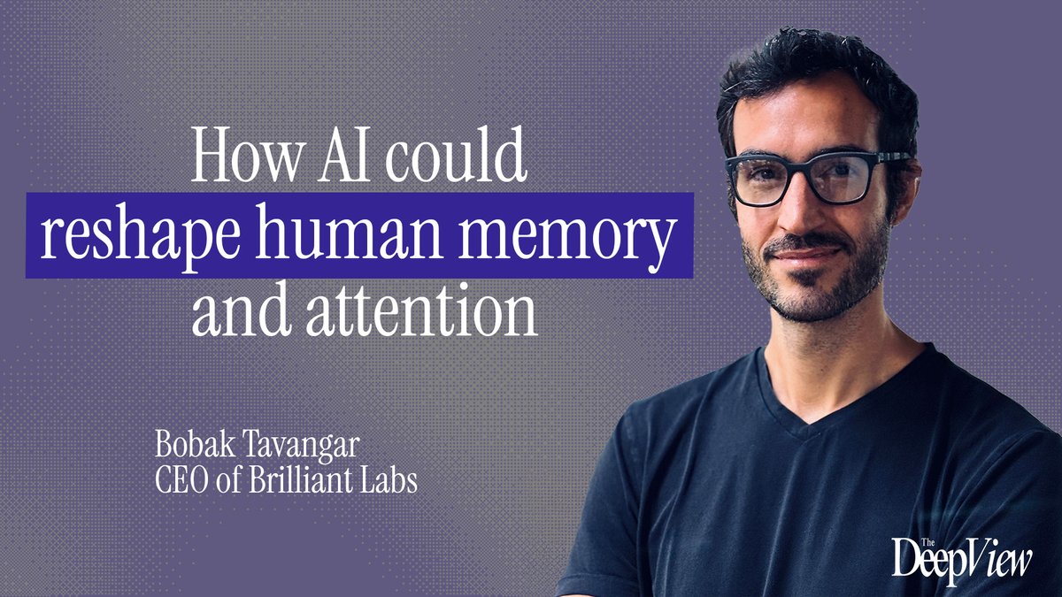 jasonhiner's tweet image. We’re used to AI answering our questions. Next phase: AI remembering our lives. In my convo with Bobak Tavangar of @BrilliantLabsAR, we explored AI glasses built around a conversational agent for your long-term memories. Don't miss this episode:
tdv.transistor.fm/episodes/2-how…