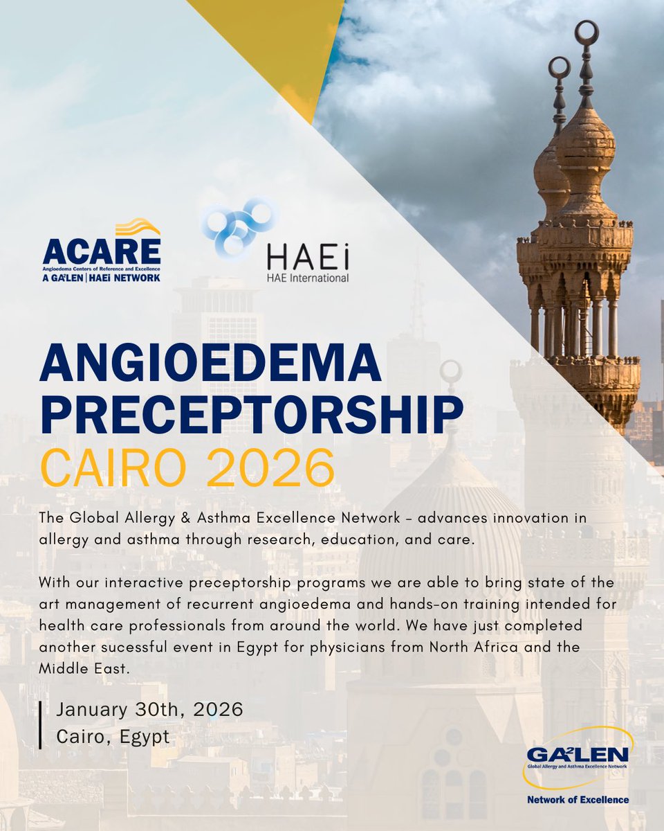 Global Asthma & Allergy Excellence Network tweet media