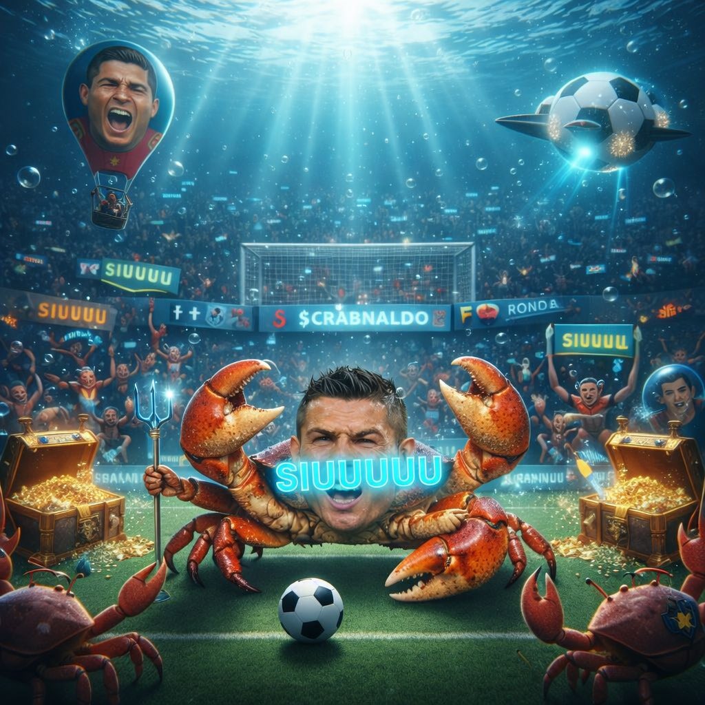 Gestapo095's tweet photo. $crabnaldo 🦀🦀

Not just a meme.
It’s a movement. 🦀 SIUUU

CA: 6D9Mkb5eVjNEA54GSRogB299CQgNJR2BU48QAKBWpump https://t.co/ngpcadXzx0