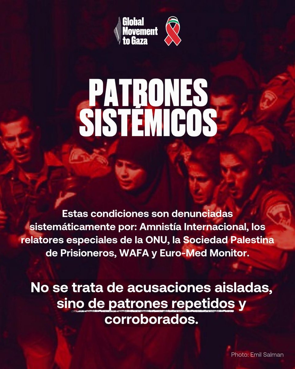 🇵🇸 No olvidemos a las mujeres palestinas secuestradas por Israel.

Las mujeres palestinas son retenidas por las fuerzas de ocupación de Israel, sin cargos ni garantías. Se ha denunciado violencia física, sexual y psicológica.

#PalestinaLibre #MujeresPalestinas
<a href="/GretaThunberg/">Greta Thunberg</a>