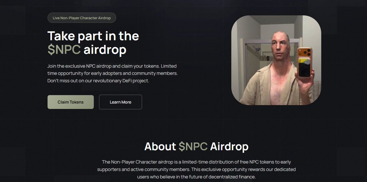 decyndra's tweet photo. BREAKING: $NPC AIRDROP RELEASED!
   
Community holders only — no exceptions.

First come, first served — claim before it’s over!
https://t.co/aFR8tqz4Hw https://t.co/zSs7kiKgCF