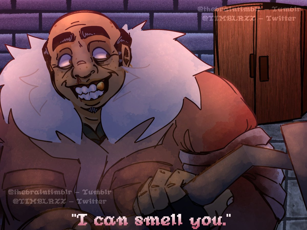 TIMBLRZZ's tweet photo. The thought that Edward (Fake Mansion/Possessed Old Man) knows where you've been hiding and instead has been playing along to mess with your mind, potentially making you more paranoid and more suseptible to its possession #sjsm #spookysjumpscaremansion https://t.co/E6pO2n4h9R