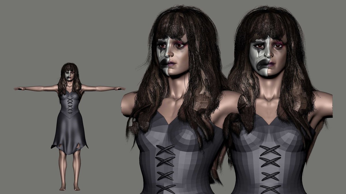 👀 my character artist working on madeline for NH not finished