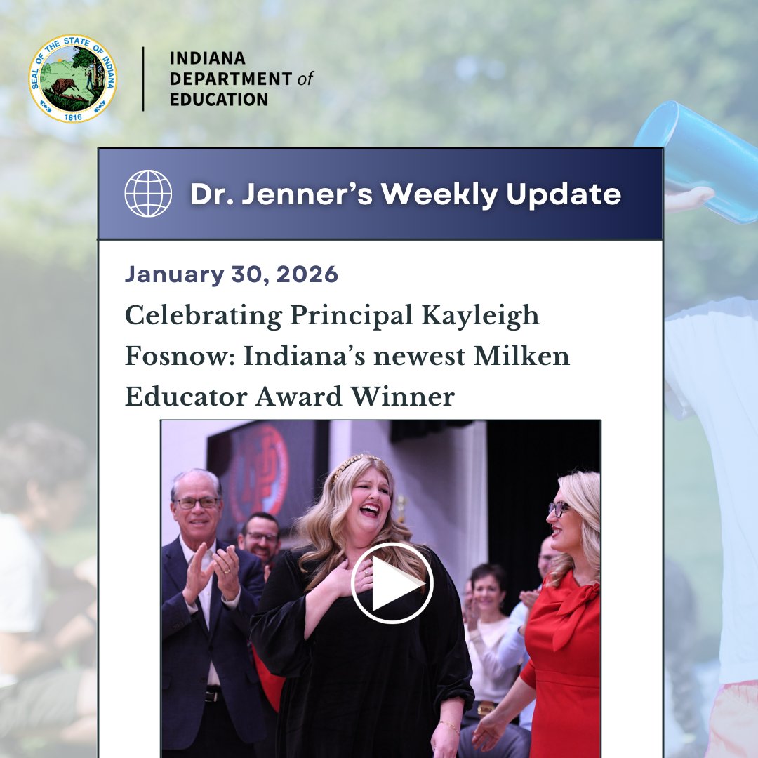 Indiana Department of Education (IDOE) tweet media