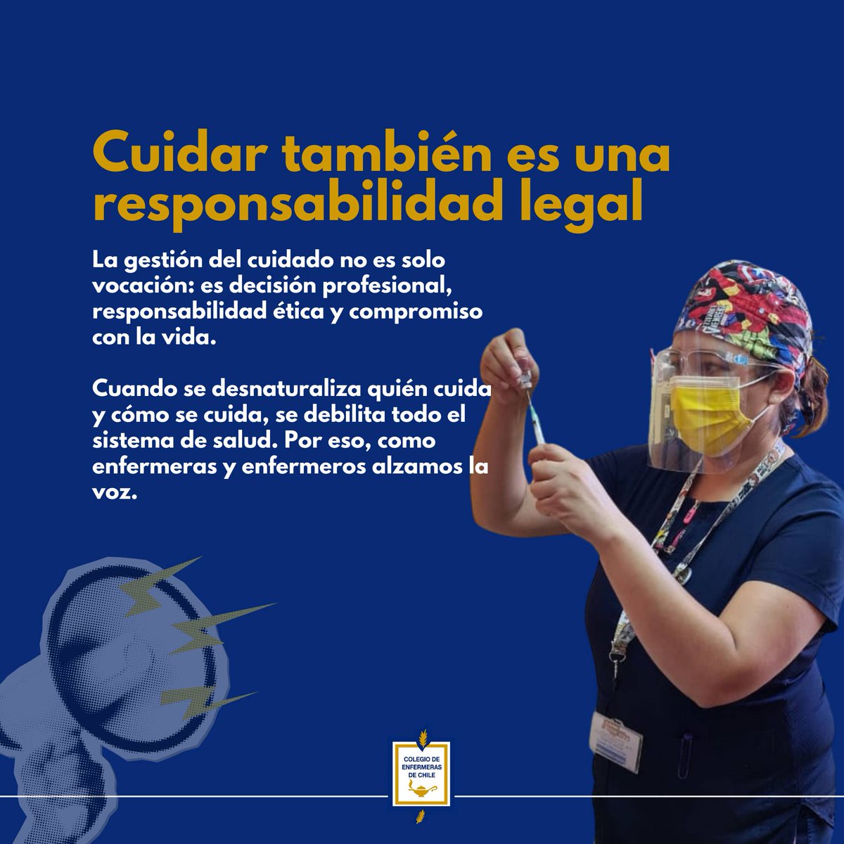 colegioenfermer's tweet photo. La gestión del cuidado no es solo vocación:
es decisión profesional, responsabilidad ética y compromiso con la vida.

Cuando se desnaturaliza quién cuida y cómo se cuida, se debilita todo el sistema de salud.
Por eso, como enfermería, alzamos la voz https://t.co/B0nsvu6wB9