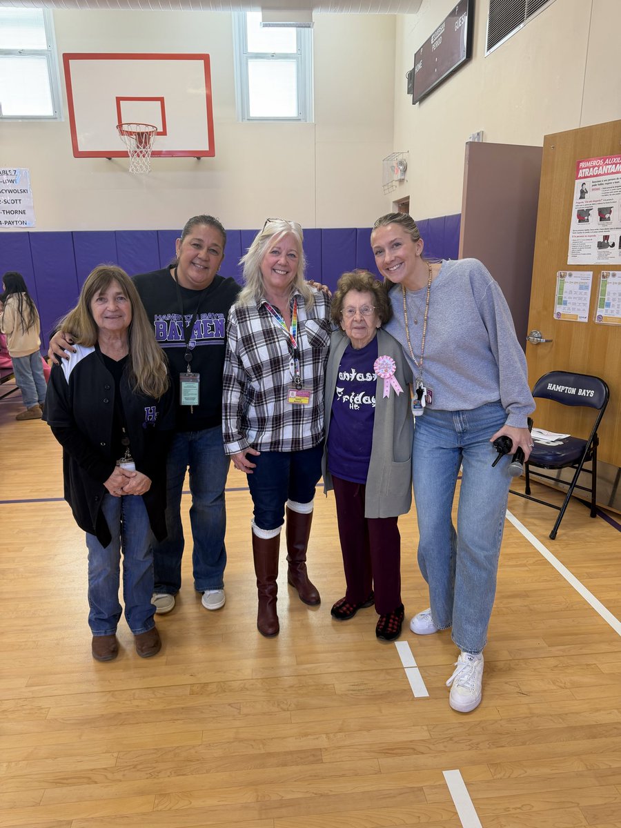 Miss Sarah’s 99th birthday! HB is lucky to celebrate with her ❤️ <a href="/hbschools/">Hampton Bays UFSD</a> #WeAreHB