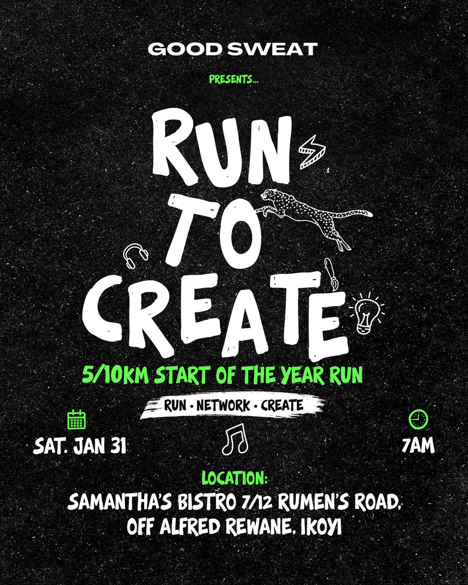 enmichael's tweet photo. Tomorrow, I run for IMPACT.
At 7am tomorrow, Saturday 31 January 2026, I will be running 10km, not just to break a sweat, but to change a life.
This run is part of #RuntoCreate, and as always, my miles are for impact.
#HRwithEM
#RunWalkWithEM https://t.co/HwwD34yi9l