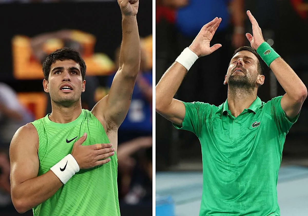 jmgmoron's tweet image. Este domingo, 1 de febrero, seremos testigos de la historia:

O Carlos Alcaraz se convierte en el más joven de la historia en ganar los cuatro Grand Slams...

O Novak Djokovic suma 25 Grand Slams, para convertirse en el mayor ganador de la historia del tenis.

Yo no me lo pierdo.