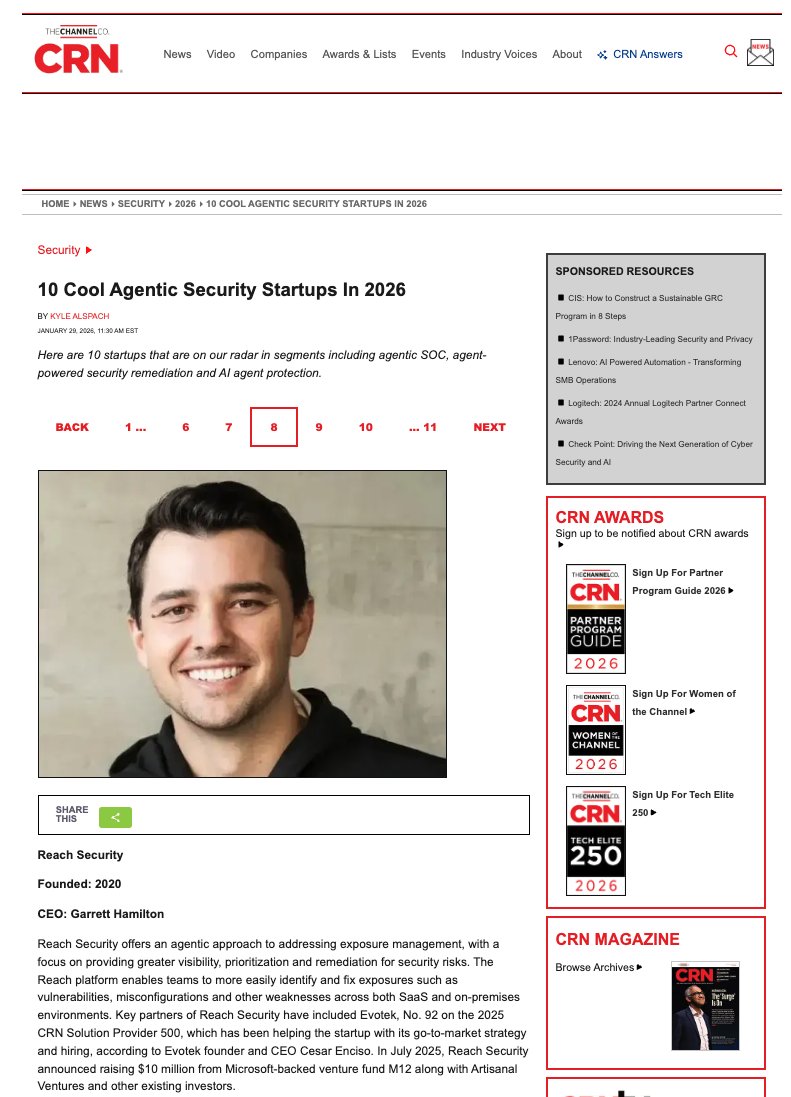 Reach Security tweet media