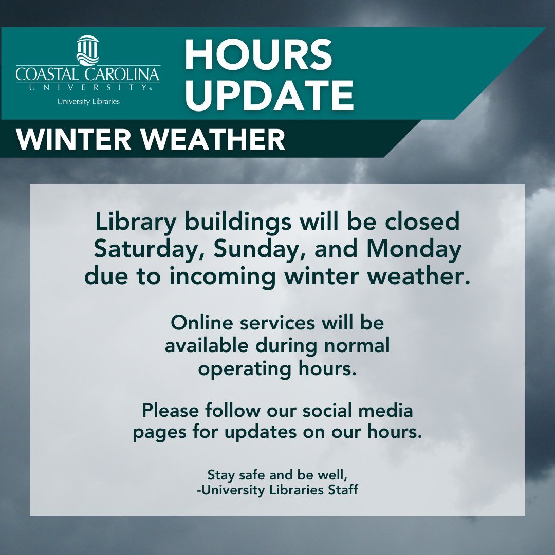 CCU University Libraries tweet media