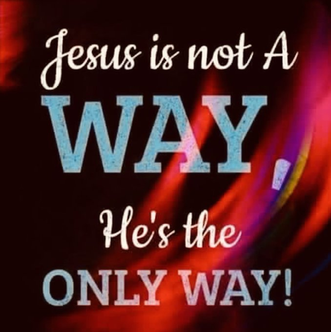 JesusSavesUs777's tweet photo. Jesus is the ONLY way to Heaven! https://t.co/PCIpFRAn9Q