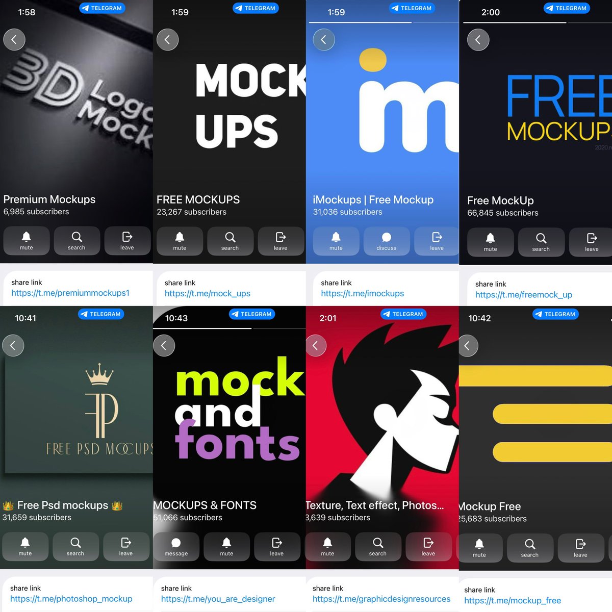 I got a comment from TikTok asking me to share some Telegram group links I use
for free mockups for logos, packaging, social media, and presentations.

But I’m sharing it here first, because I’m a sweet girl. (Abi, how Una Dey talk am? 😅)

So steal my list of Telegram channels