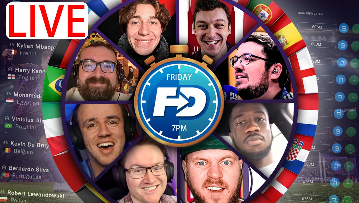 DoctorBenjy's tweet image. 🚨We are live!😎

18 player draft
Unlimited Budget
18 different nations per squad
Me vs Zealand, WTS, Lollujo, Zims, Tom, Luke and AngryGinge's mate

Straight into 2 legged knockout games afterwards.

Lets. Have. Fun. #FM26❌ #FM24✅