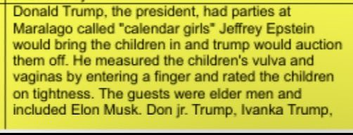 SpencerHakimian's tweet image. This is an INSANE paragraph from today’s Epstein Files. 

The DOJ forgot to redact it.