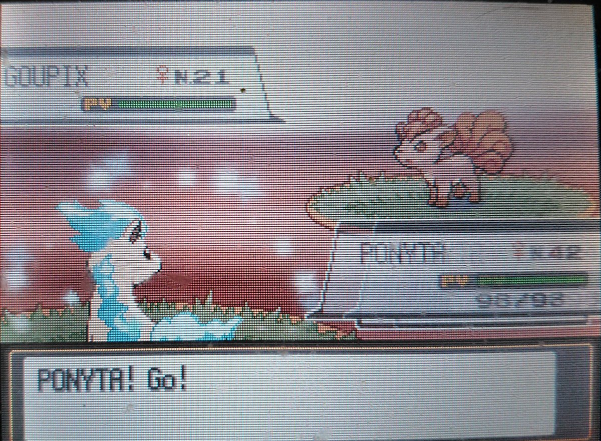 170 ✨️

Ponyta Shiny pour l’annee du cheval de feu Heyhey !! Trop content de la rencontrer enfin et de la capturer des la première phase... elle est rentrée a la 4eme ball avec full panique ! Et surtout elle est arrivée au bout de 24.224 rencontres !! Trop content #SHLS13
