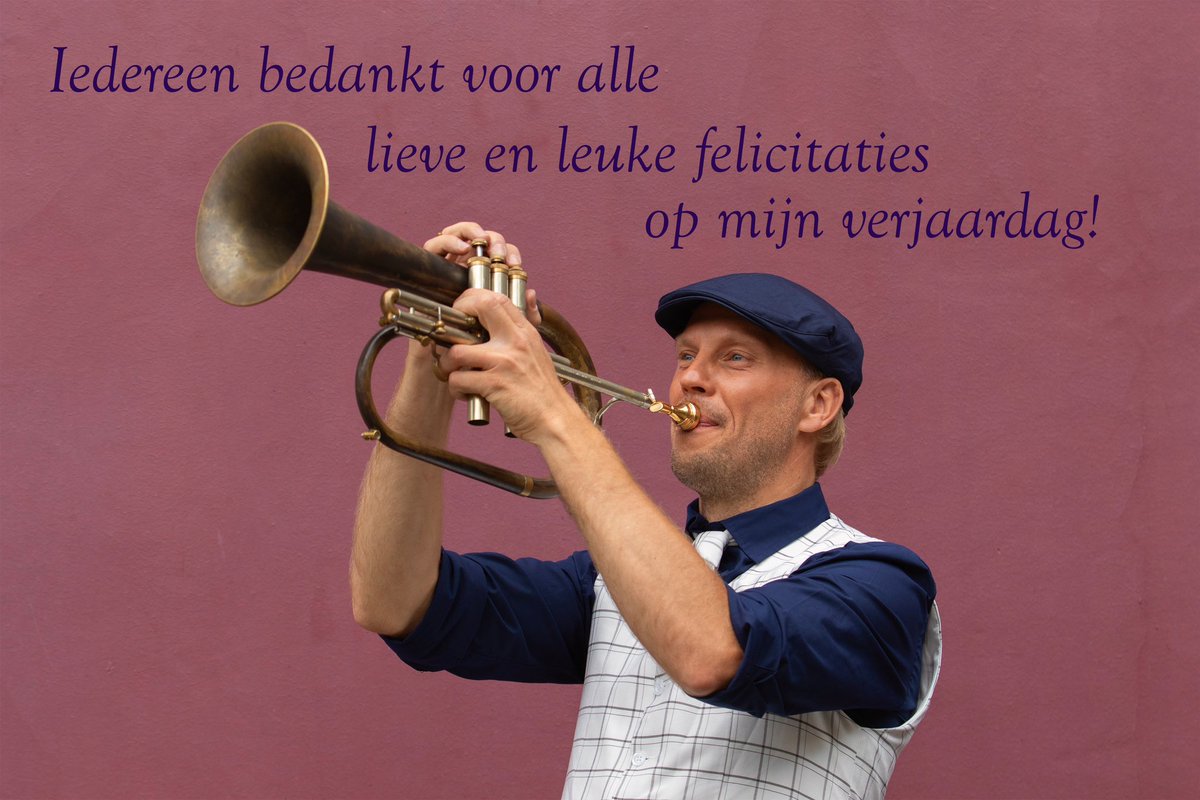 Iedereen bedankt voor alle lieve en leuke felicitaties op mijn verjaardag!