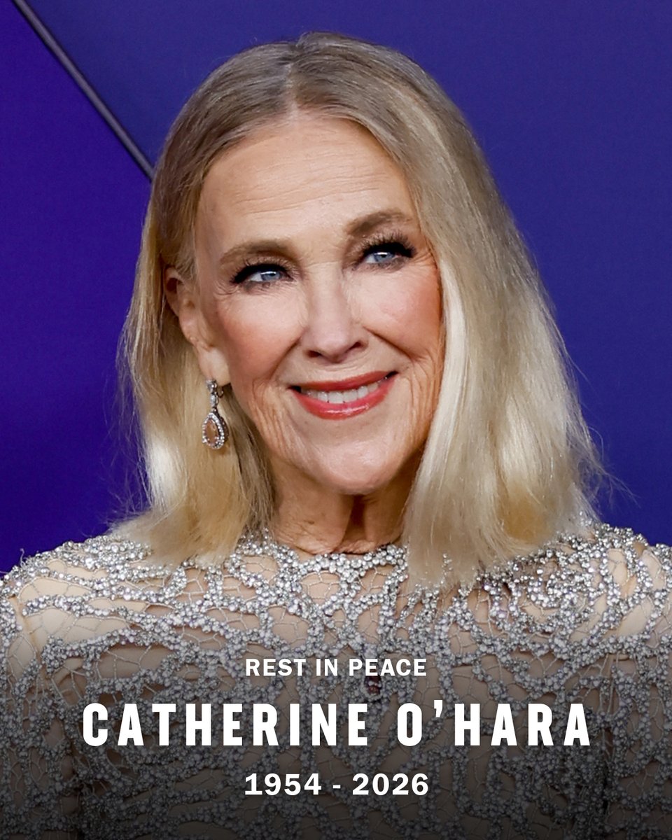 Catherine O'Hara, an iconic actress best known for her roles in Home Alone, Schitt's Creek, Beetlejuice, and The Studio has sadly passed away.

Rest in peace.