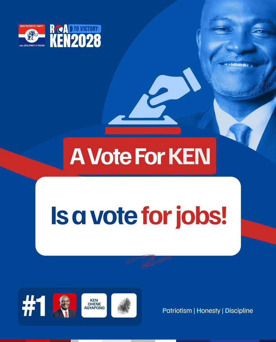 nanaba_scorpee's tweet photo. A vote for @realKenAgyapong is a vote for Job #Ken2028 πππππ₯π₯β€οΈ
#VoteNo1
#GetKennected https://t.co/PjNiHBfA7w