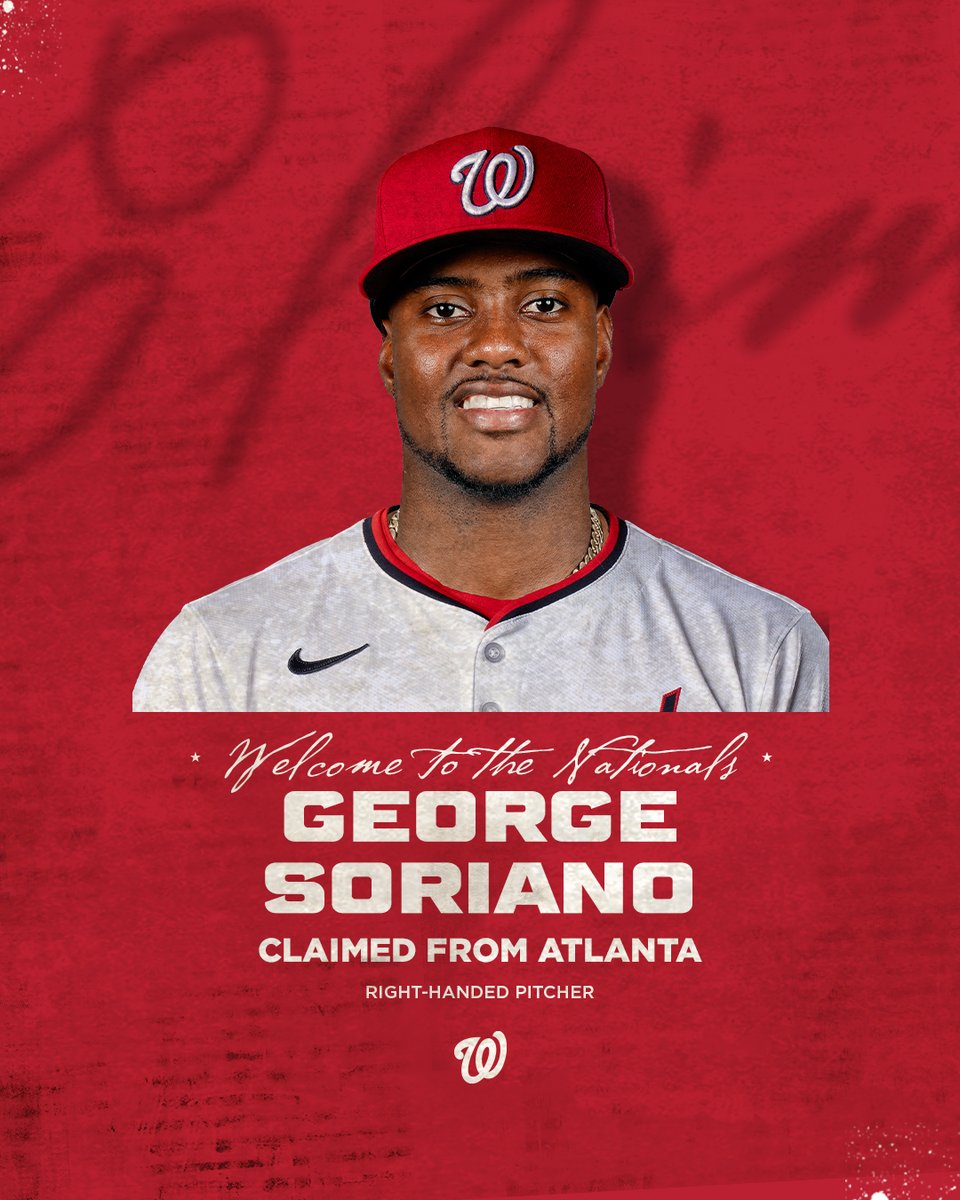 we have claimed RHP George Soriano off waivers
