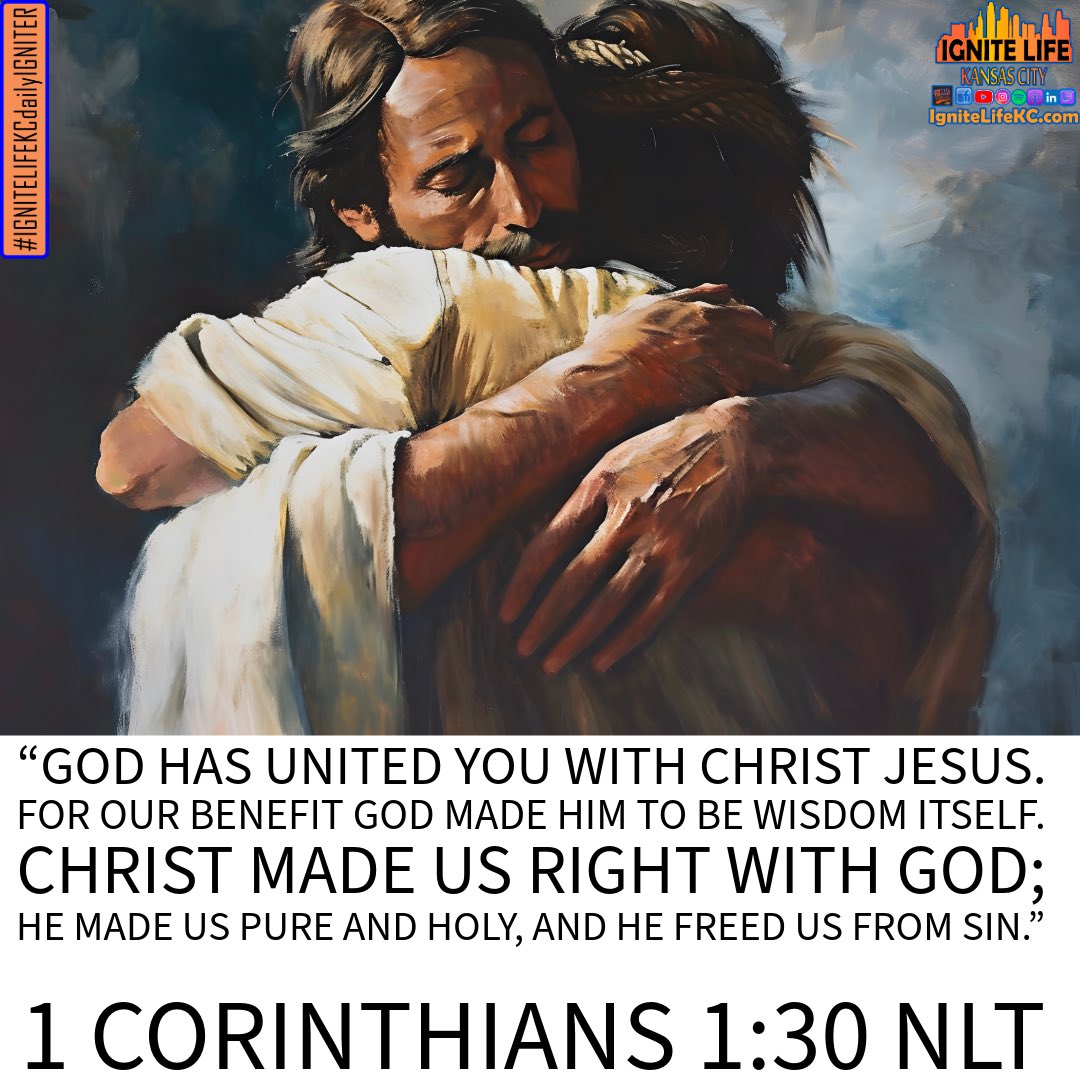 IgniteLifeKC's tweet image. We have been #UnitedWithChrist! We are #MadeRightWithGod! We have been made #Pure and #Holy and #FreeFromSin! 

This is your reminder today from @IgniteLifeKC THAT IF THE SON HAS SET YOU FREE…YOU ARE #FreeIndeed! #VerseOfTheDay with @YouVersion and @bennyjohnson and @X