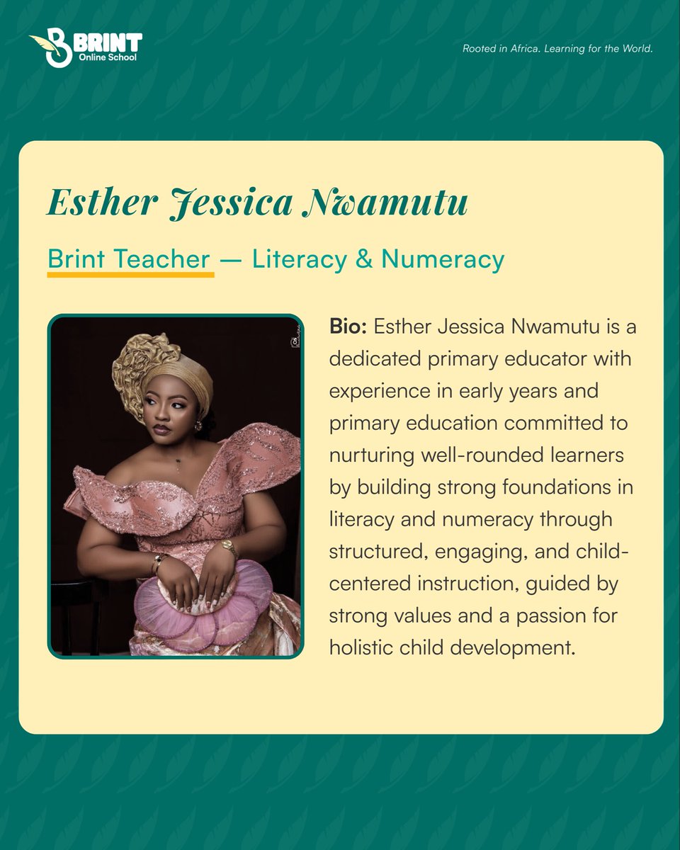 brintglobal's tweet image. Meet some of our Brint tutors 

At BRINT, teachers work closely with children to build confidence, clarity, and consistency in learning.

Send us a DM with “brint.”

#brint #brintng #learningpartnership #childidentity #learningwithcare