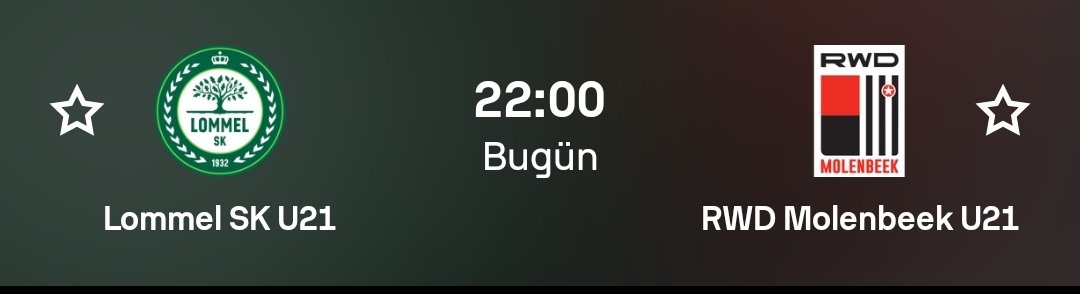 🇧🇪 BELÇİKA 

🤖 MAÇ ÖNÜ 2.5 ÜST RADARIMIZA TAKILAN BELÇİKA RESERVE LİGİ MAÇLARI.