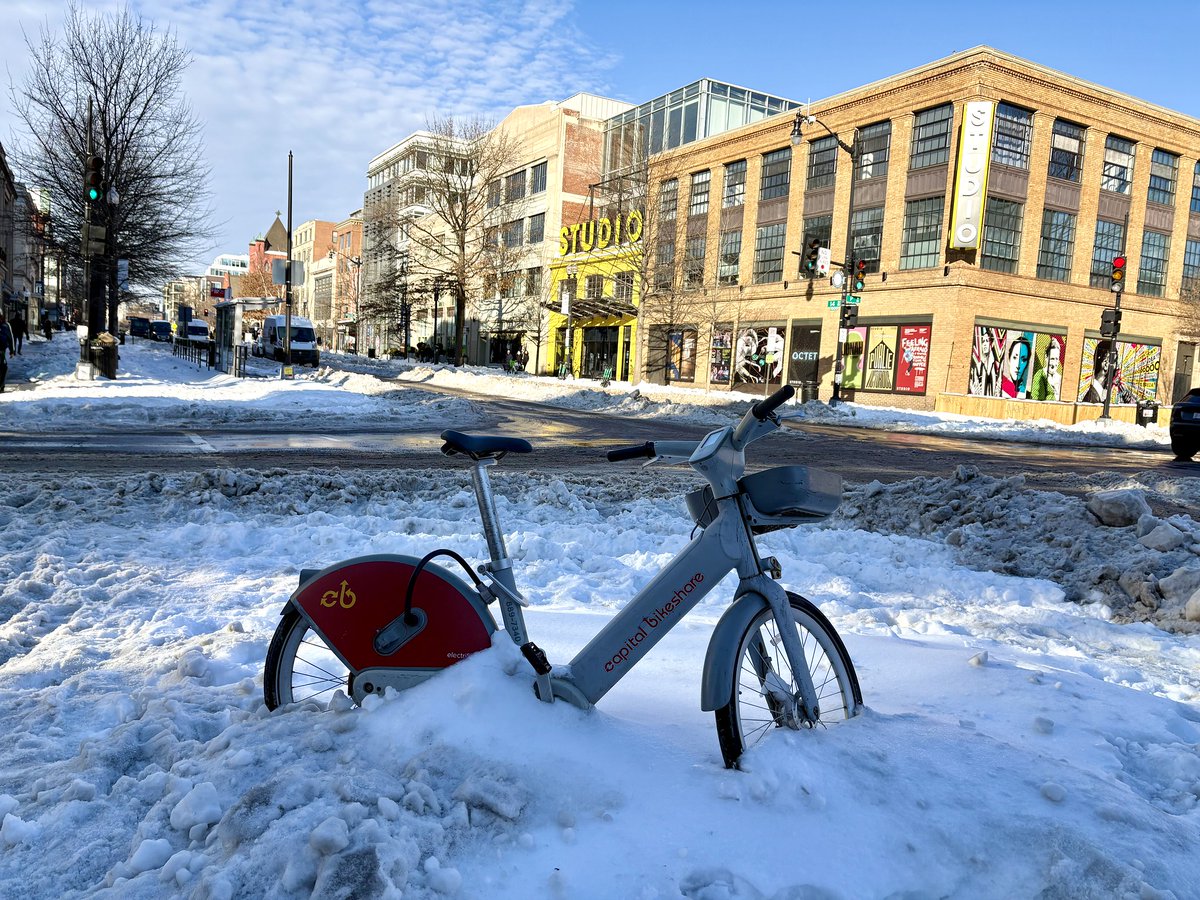 When is this "snowcrete" nonsense going to finally MELT? 

Wouldn't surprise us if some of it is still hanging around in MARCH.

The prolonged cold has largely prevented the frozen conglomeration that fell on Sunday from melting, and there’s no sign of a meaningful thaw or