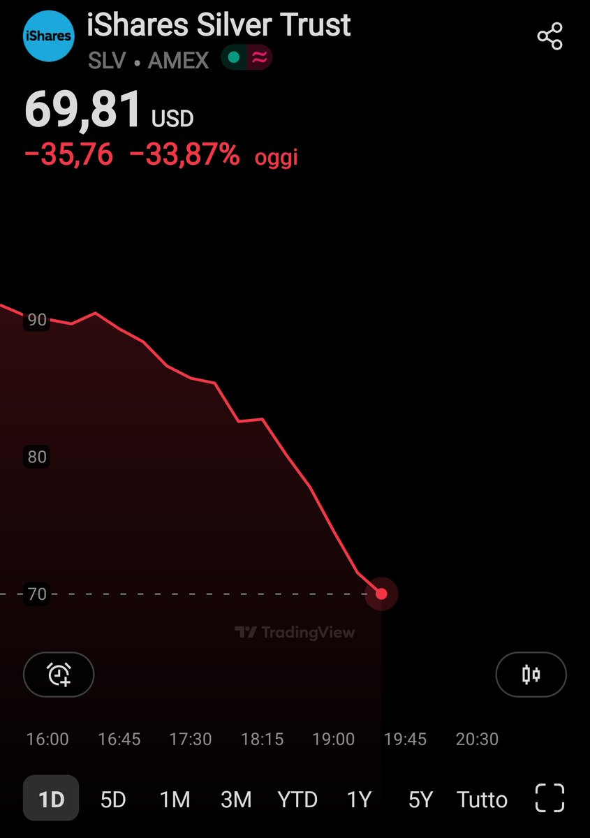 Chi è che si lamenta ancora di #bitcoin ? 😎

#silvercrash #argento