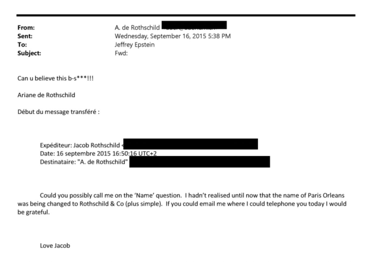 Rothschilds were close to Epstein