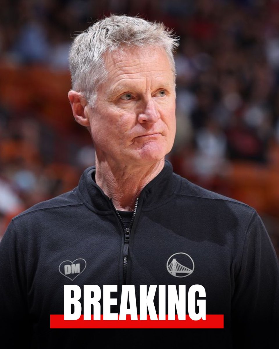 BREAKING: The Golden State Warriors have fired Steve Kerr.

More details are expected to release.
