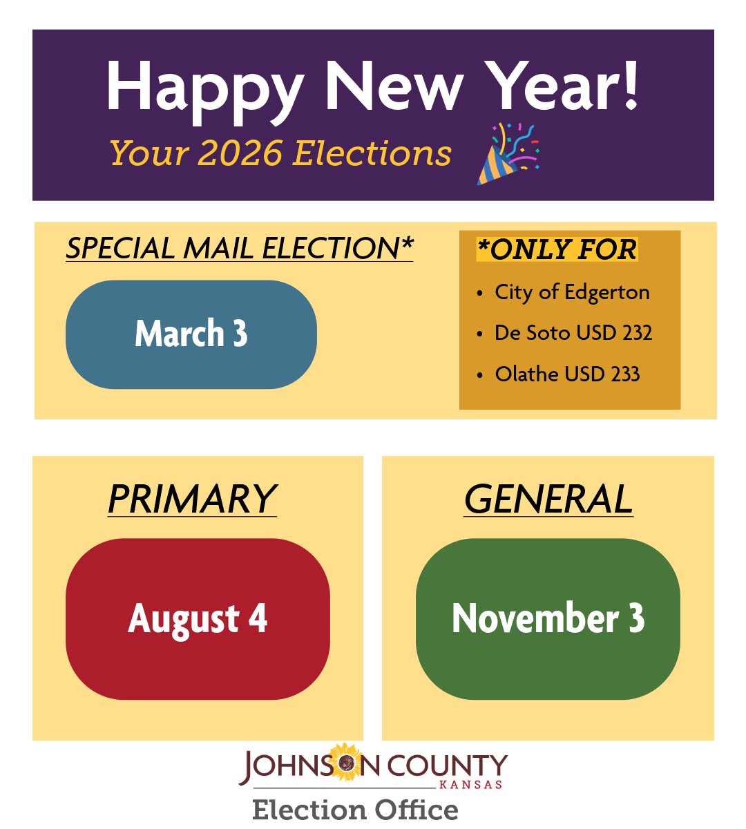 Johnson County Election Office tweet media
