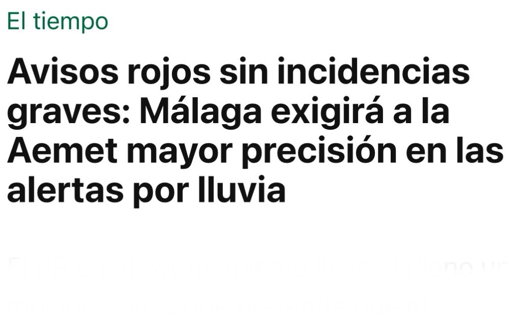 ojalá las alertas dependan pronto de la concejalía de bares y ATrentistas.