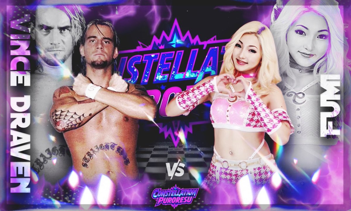 Our next match promises to be a clash of styles!

Draven bounces on his toes as FUMI waves to the crowd before making a heart hand gesture to her opponent.

They meet in the center of the ring, and FUMI immediately rolls her opponent up with a small package! Kick out at 1!