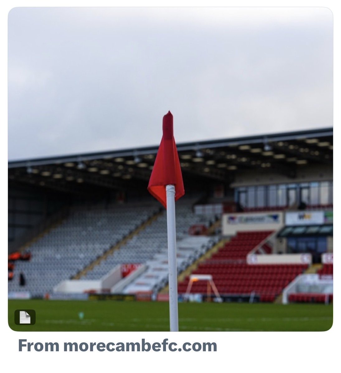 Sad Corner Flags tweet media