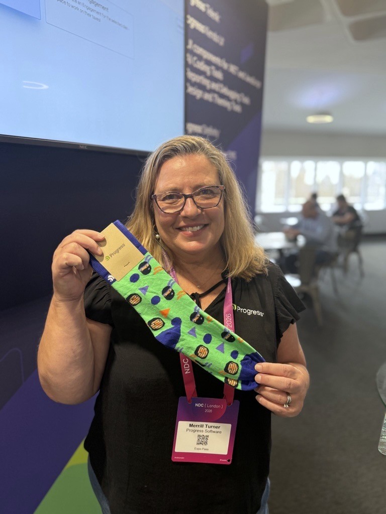 Telerik's tweet photo. The 5th floor at #NDCLondon 2026 has been our home away from home all week &amp; it was such fun! 🏡 🎇 

Great conversations, even better sessions &amp; some pretty snazzy socks! 🧦

Thanks for saying 'hi'! https://t.co/1AlEB2VCFN