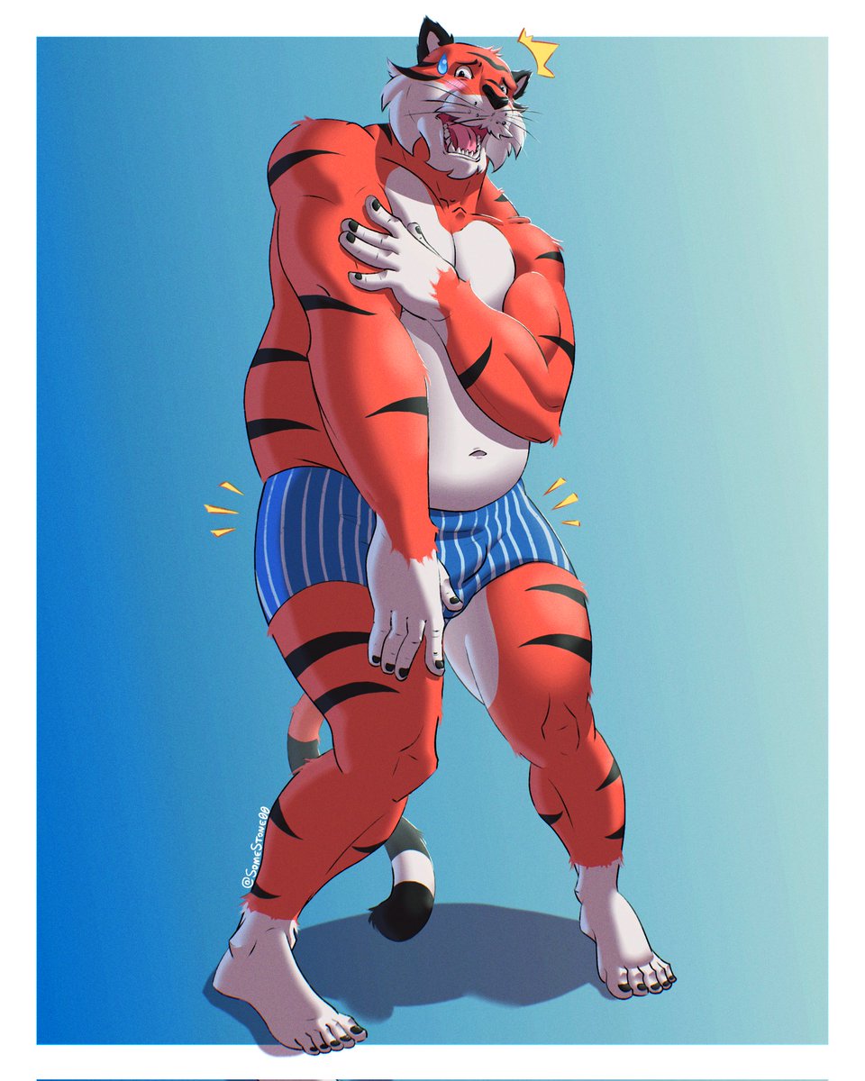 The Tiger's Stripes 🐯🩲✨

Finished Comm to anonymous
#Furry #Furryart