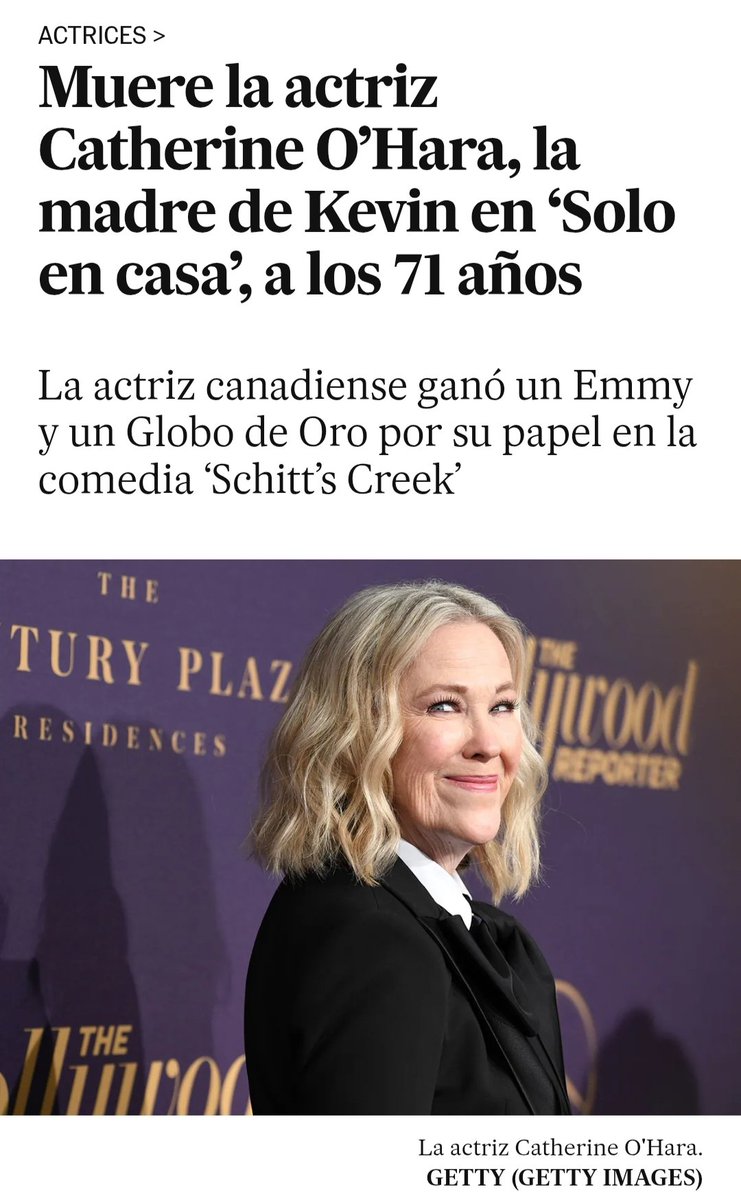 Adiós a Catherine O'Hara se fué feliz en el tren del Soul 💃🏻🕺🏻🎶