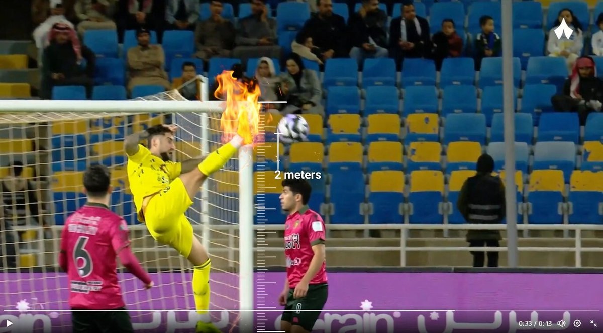 #النصر_الخلود اللاعب رافع رجله وين بيوصل كل هذا ولا فيها احمر وش هالمهازل الي متى بس