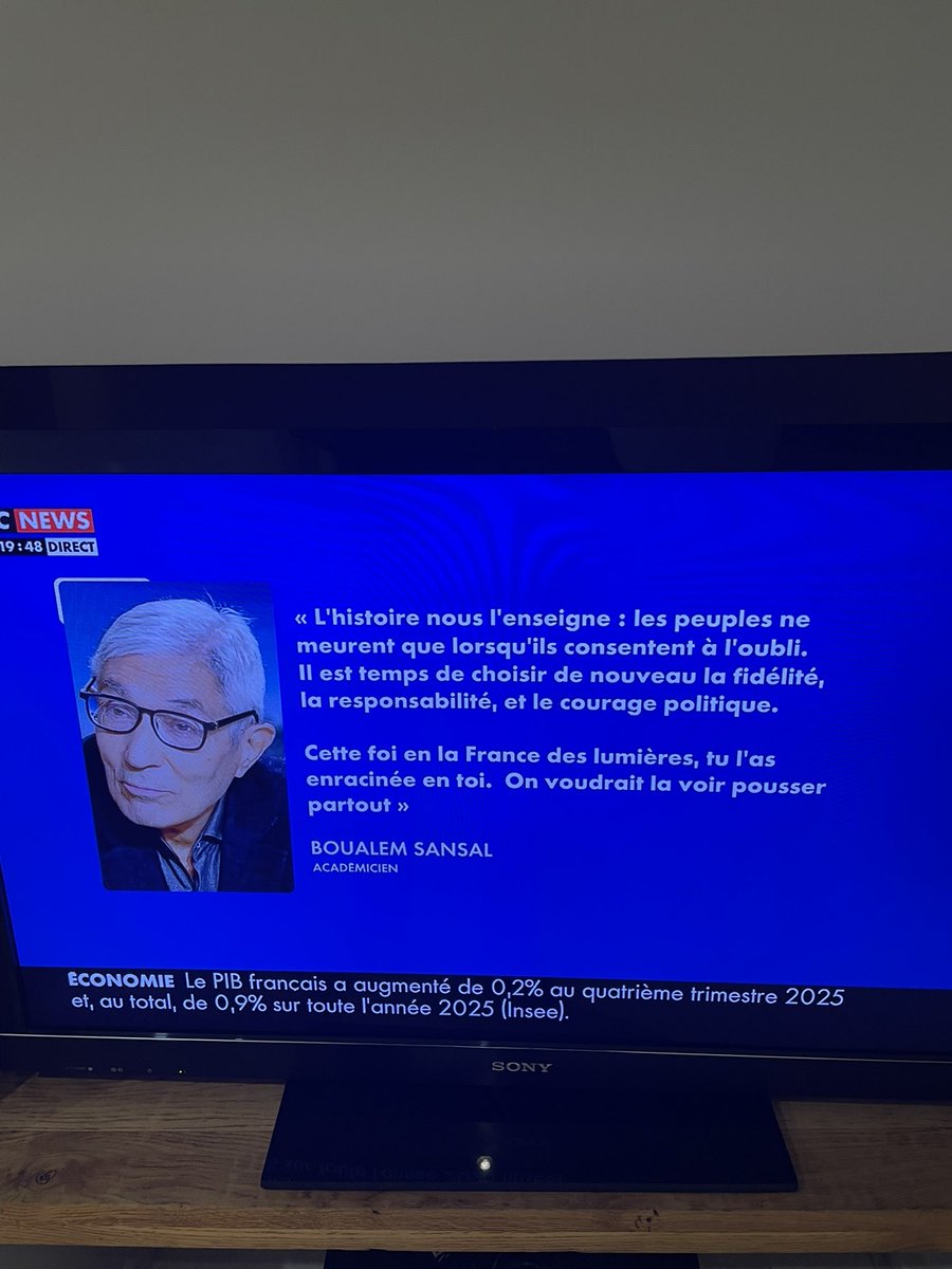 debricetdebroc's tweet photo. Quel magnifique message de Boualem Sansal académicien https://t.co/7cVvIHy8Lz