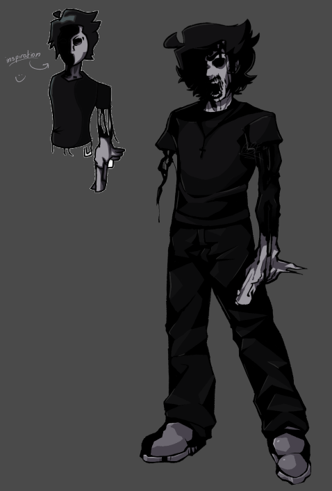ABENCRACKERS's tweet photo. This post is a little different,, for a little different fandom… #mandelacatalogue #FNF 

Drew this Alternate Mark design based off of this inspo from a friends’ friend! Had SO much fun with it,, decided to try making it look like a fnf sprite. https://t.co/VNhpMgJN95